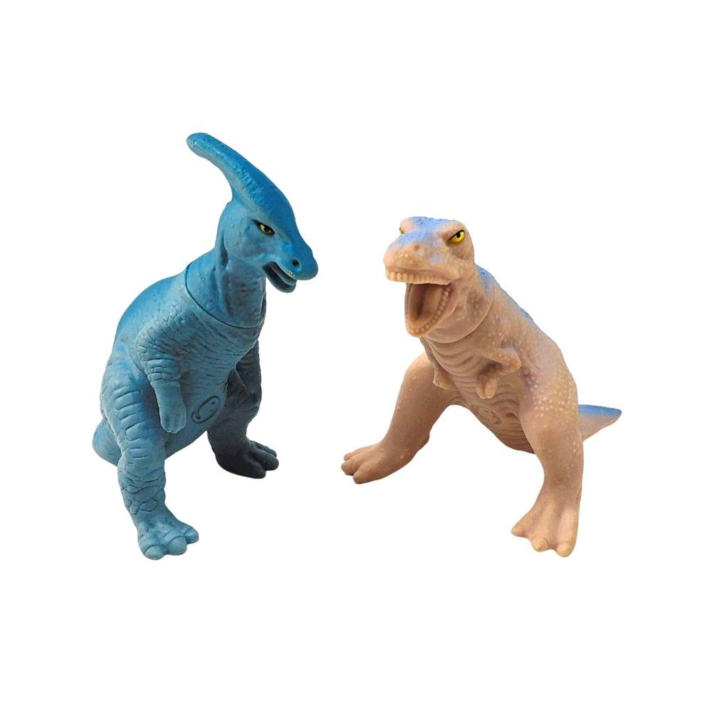 1988 Playskool Definitely Dinosaurs Figures Velociraptor Parasaurdophus